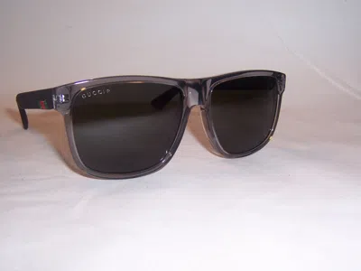Pre-owned Gucci Sunglasses Gg 0010s 004 Grey/grey Polarized Authentic 0010 In Gray