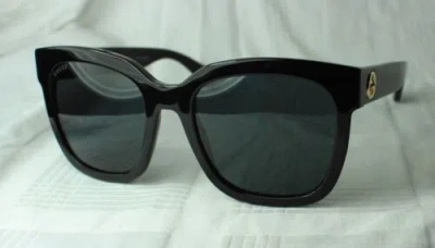 Pre-owned Gucci Sunglasses Gg 0034 001 Black In Gray