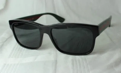 Pre-owned Gucci Sunglasses Gg 0340 006 Black In Gray