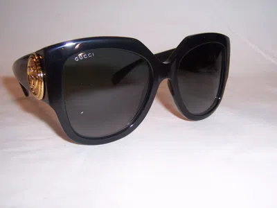 Pre-owned Gucci Sunglasses Gg 1407s 001 Black/gray 54mm Authentic 1407