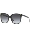 Gucci Sunglasses, Gg0022s In Black,grey Gradient