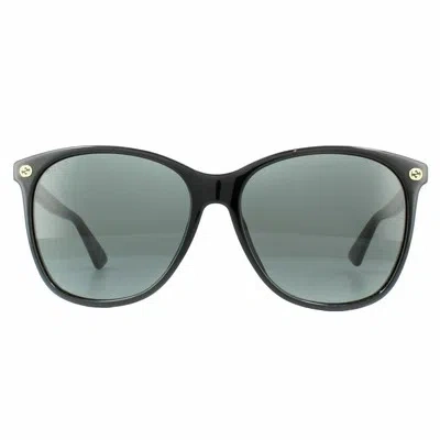 Pre-owned Gucci Sunglasses Gg0024s 001 Black Gray