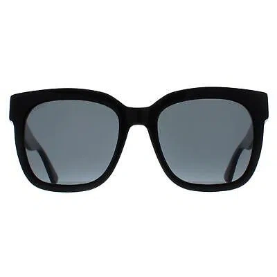 Pre-owned Gucci Sunglasses Gg0034sn 001 Black Gray