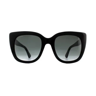 Pre-owned Gucci Sunglasses Gg0163sn 001 Black Gray Gradient