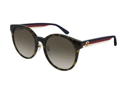 Pre-owned Gucci Sunglasses Gg0416sk 003 Havana Brown