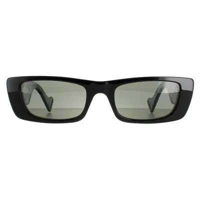 Pre-owned Gucci Sunglasses Gg0516s 001 Black Gray