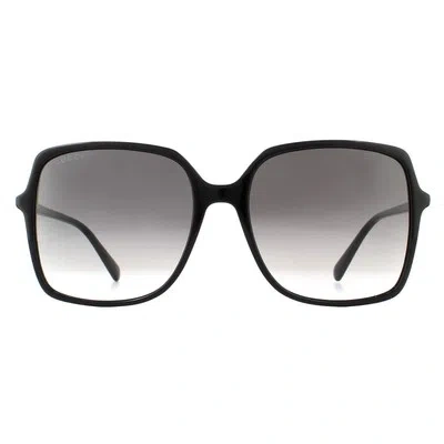 Pre-owned Gucci Sunglasses Gg0544s 001 Black Grey Gradient In Gray