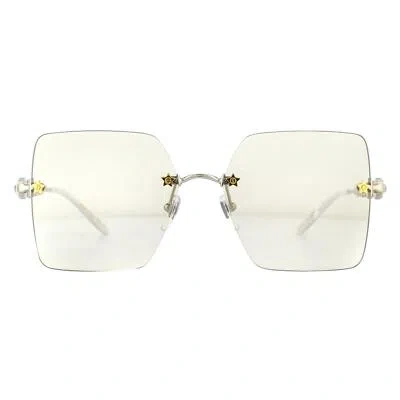 Pre-owned Gucci Sunglasses Gg0644s 004 Silver Yellow