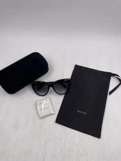 Pre-owned Gucci Sunglasses Gg0877s Black/grey 56-18-130 Women Black Case In Gray