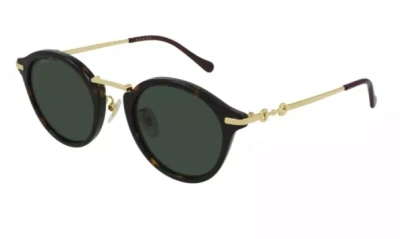 Pre-owned Gucci Sunglasses Gg0917s 002 50 Smart Men's Women's Unisex Round Sunglasses In Gray