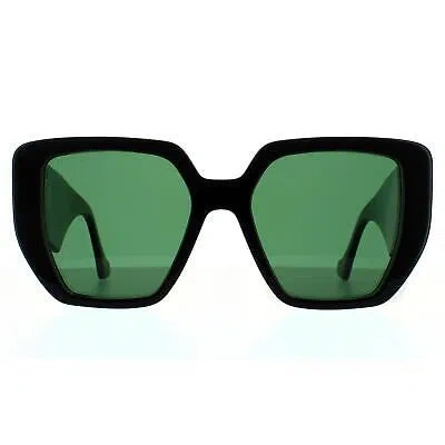 Pre-owned Gucci Sunglasses Gg0956s 001 Black And Green Swirl Green