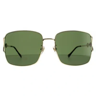 Pre-owned Gucci Sunglasses Gg1018sk 002 Gold Green