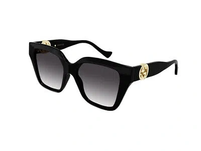 Pre-owned Gucci Sunglasses Gg1023s 008 Black Grey Woman In Gray