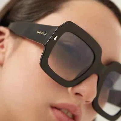 Pre-owned Gucci Sunglasses Gg1111s 001 Authentic In Black