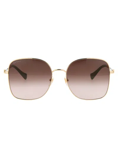 Gucci Sunglasses Gg1143 S 002 In Gold