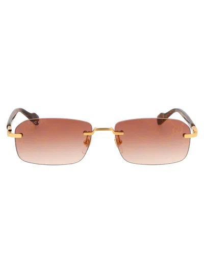 Gucci Sunglasses Men Yellow In Gold