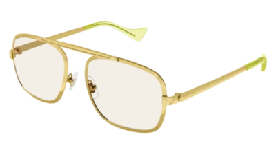 Pre-owned Gucci Sunglasses Gg1250s 001 Gold Yellow Woman