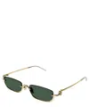 Gucci Double G Half-rim Frame Sunglasses In Crl