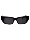 Gucci Grey Rectangular Ladies Sunglasses Gg0516s 001 52