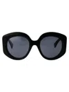 Gucci Womens Black Gc002055 Gg1308s Round-frame Acetate Sunglasses