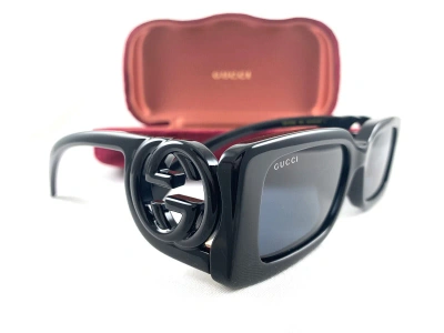 Pre-owned Gucci Sunglasses Gg1325s Black Gray 001 Authentic