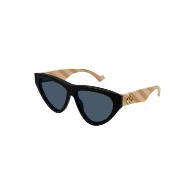 Gucci Sunglasses  Gg1333s 004 Black Ivory Blue 58/14/145