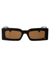 Gucci Logo-plaque Rectangle-frame Sunglasses