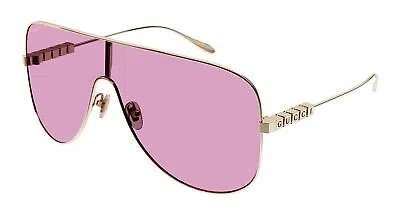 Pre-owned Gucci Sunglasses Gg1436s 004 Gold Pink Woman
