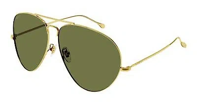 Pre-owned Gucci Sunglasses Gg1481s 001 Gold Green Man