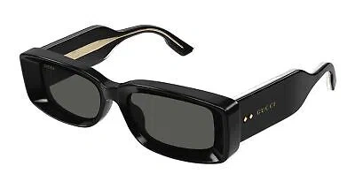 Pre-owned Gucci Sunglasses Gg1528s 001 Black Grey Woman In Gray
