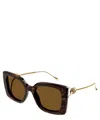 Gucci Gg Mixed-media Butterfly Sunglasses In Crl
