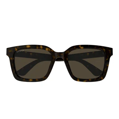 Gucci Sunglasses Gg1582 Sk 002 Brown/brown Men In White