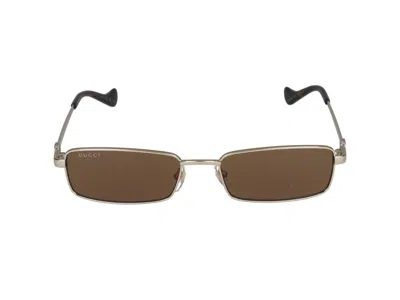 Gucci Sunglasses  Gg1600s 002 Gold Gold Brown 56/18/140 In Gray