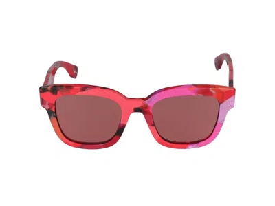 Gucci Sunglasses  Gg1624s 001 Red Red Orange 52/21/145 In Pink
