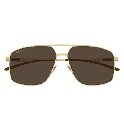 Gucci Sunglasses Gg1676 S 002 Gold/brown Men