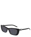 Gucci Logo Rectangular Sunglasses In Black