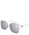 Gucci Gg1713sa-004silver-silver-violet In Crl