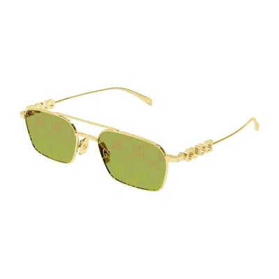 Gucci Sunglasses  Gg1804s 002 Gold Gold Green 54/19/145