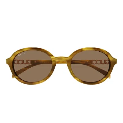 Gucci Sunglasses Gg2033 Sa 003 Brown Striped/brown Women In Multi