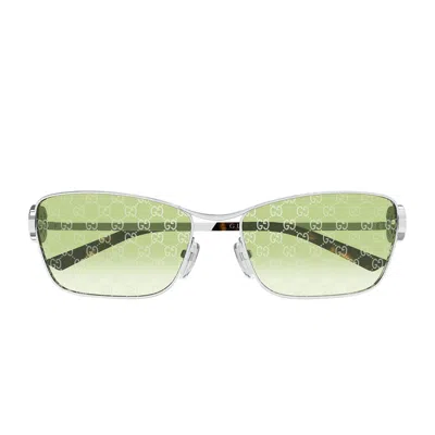 Gucci Sunglasses Gg2045 S 004 Silver/green Woman