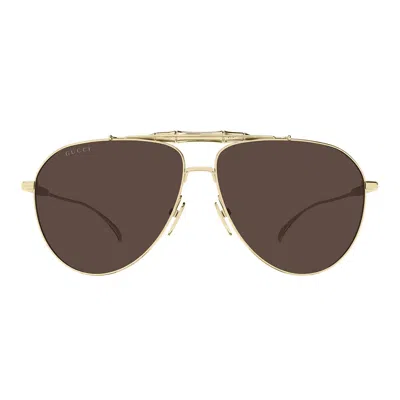 Gucci Sunglasses Gg2064 S 004 Gold/brown Men