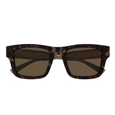 Gucci Sunglasses Gg2072 Sa 003 Brown/brown Men In Red
