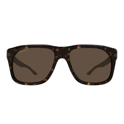 Gucci Sunglasses Gg2077 S 002 Brown/brown Men In Purple