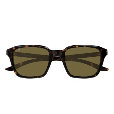 Gucci Sunglasses Gg2078 S 002 Brown/brown Men In Green
