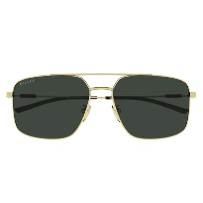 Gucci Sunglasses Gg2096 Sa 002 Gold/green Men
