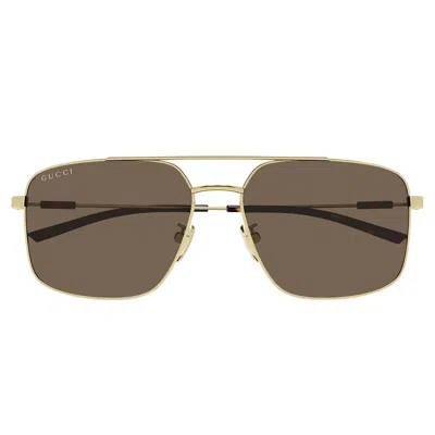 Gucci Sunglasses Gg2096 Sa 004 Gold/brown Men