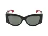 Gucci Sunglasses Gg2115s 001 Rectangular Thick Frame In Black