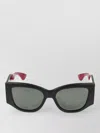 Gucci Sunglasses Gg2115s 001 Rectangular Thick Frame In Black