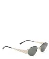 Gucci Cat-eye Sunglasses With Metallic Finish And Premium Craftsmanship In Gold