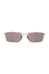 Gucci Women Rectangular Shape Sunglasses In Purple